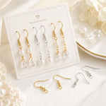 Confezione da 10 ganci per orecchini in argento sterling S925, semilavorati, ideali per la creazione di gioielli fai da te., Hooks, Bead Spring Large Hooks