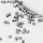 100 pezzi/confezione Tubo di posizionamento in rame Clip fissa Separatore piatto per perline per la creazione di gioielli fai da te, 1.5x1mm, 2x2mm