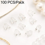 Confezione da 100 pezzi di chiusure a U in rame, chiusure a ferro di cavallo per braccialetti, ideali per la creazione di gioielli fai da te., 4x5mm, 5x6mm