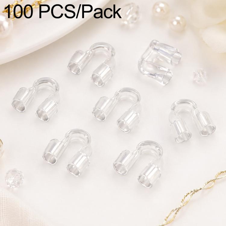 Confezione da 100 pezzi di chiusure a U in rame, chiusure a ferro di cavallo per braccialetti, ideali per la creazione di gioielli fai da te., 4x5mm, 5x6mm