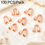 Confezione da 100 pezzi di chiusure a U in rame, chiusure a ferro di cavallo per braccialetti, ideali per la creazione di gioielli fai da te., 4x5mm, 5x6mm