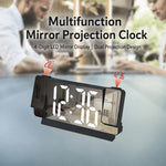 Orologio digitale elettronico multifunzione DS-3822LP con schermo LED a doppia proiezione e specchio.