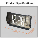 Orologio digitale elettronico multifunzione DS-3822LP con schermo LED a doppia proiezione e specchio.