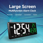 Orologio elettronico digitale multifunzione a LED DS-3809L con ampio display HD e telecomando.