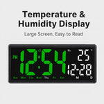 Orologio elettronico digitale multifunzione a LED DS-3809L con ampio display HD e telecomando.
