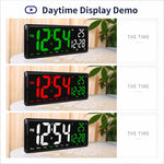Orologio elettronico digitale multifunzione a LED DS-3809L con ampio display HD e telecomando.