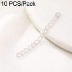Confezione da 10 pezzi di catenelle di prolunga placcate in oro, resistenti allo scolorimento, per la creazione di collane e bracciali fai da te., 150 Chain 3mm Width 5cm Length, Heart 925 Silver, Rippled Heart, Rippled Plum Blossom, Rippled Leaf      ...