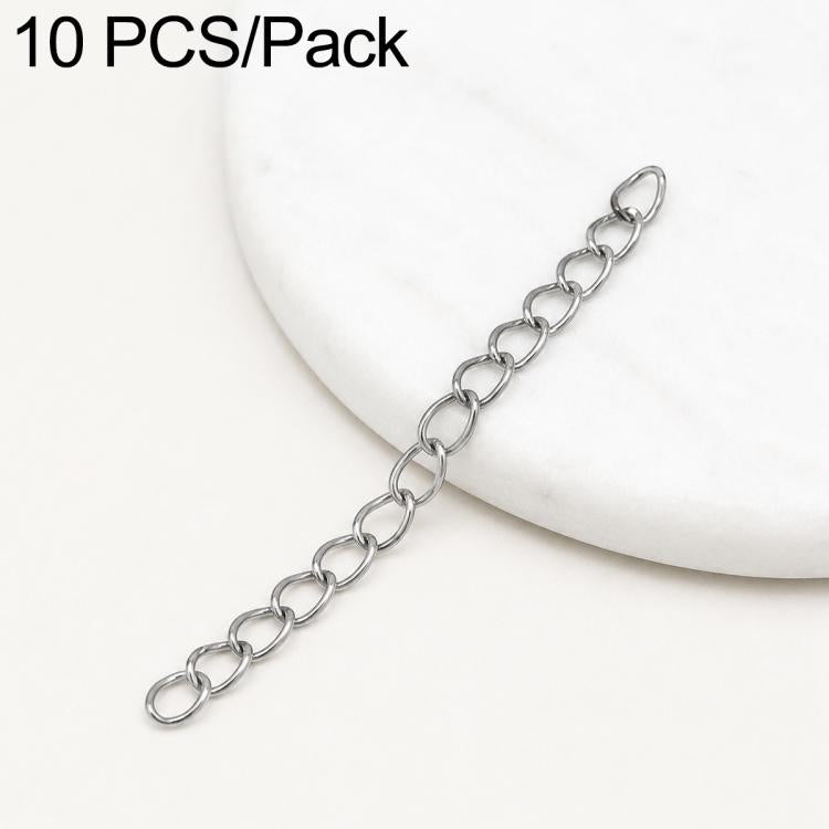 Confezione da 10 pezzi di catenelle di prolunga placcate in oro, resistenti allo scolorimento, per la creazione di collane e bracciali fai da te., 150 Chain 3mm Width 5cm Length, Heart 925 Silver, Rippled Heart, Rippled Plum Blossom, Rippled Leaf      ...