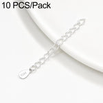 Confezione da 10 pezzi di catenelle di prolunga placcate in oro, resistenti allo scolorimento, per la creazione di collane e bracciali fai da te., 3D Cutout Heart, 3D Five-Pointed Star, 3D Rose, 3D Heart, 145 Chain 2.4mm Width 5cm Length               ...