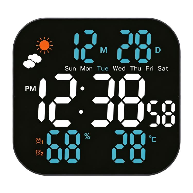 Orologio elettronico digitale multifunzione a LED con display meteo DS-3828L
