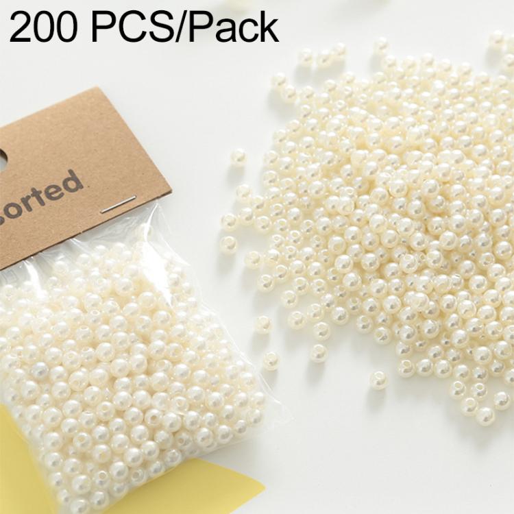 100 pezzi/confezione Perline colorate in plastica ABS per braccialetti fai da te, 6mm + 8mm Colorful, 6mm White, 6mm Colorful, 8mm Colorful