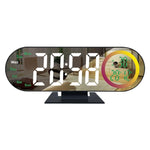 Orologio digitale da tavolo DS-3827LW con display a LED colorato e specchio elettronico.