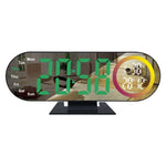 Orologio digitale da tavolo DS-3827LW con display a LED colorato e specchio elettronico.