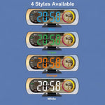 Orologio digitale da tavolo DS-3827LW con display a LED colorato e specchio elettronico.