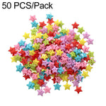 50 pezzi/confezione Bottoni a stella in resina di colori misti da 1,5 cm Kit fai da te per lavori creativi per bambini,