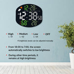 DS-3816L Orologio elettronico digitale multifunzione a LED con ampio schermo, visualizzazione meteo e telecomando