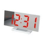 Orologio digitale elettronico con specchio a LED DS-3618L e ampio display.