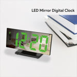 Orologio digitale elettronico con specchio a LED DS-3618L e ampio display.