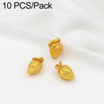 Confezione da 10 mini ciondoli placcati in oro color sabbia con anelli per braccialetti fai da te e creazione di gioielli con perline, Lotus Seed Bud 12.3x6.9mm, Lion Head Coin 15.3x9.6mm, Bell 13.2x9.7mm, Dual Lily of Valley, Lotus Seedpod            ...