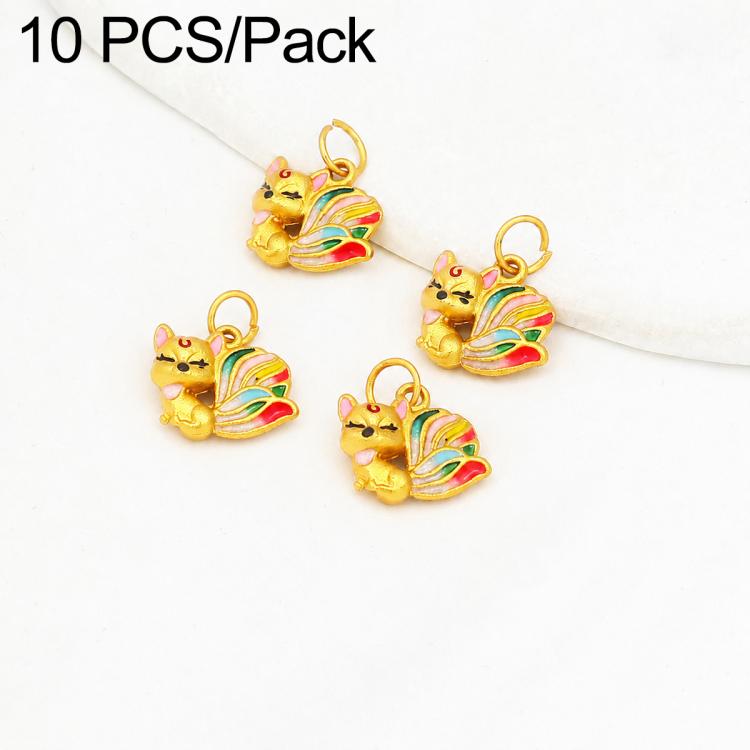 Confezione da 10 mini ciondoli placcati in oro color sabbia con anelli per braccialetti fai da te e creazione di gioielli con perline, Lotus Seed Bud 12.3x6.9mm, Lion Head Coin 15.3x9.6mm, Bell 13.2x9.7mm, Dual Lily of Valley, Lotus Seedpod            ...