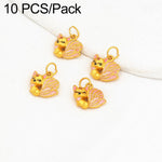 Confezione da 10 mini ciondoli placcati in oro color sabbia con anelli per braccialetti fai da te e creazione di gioielli con perline, Lotus Seed Bud 12.3x6.9mm, Lion Head Coin 15.3x9.6mm, Bell 13.2x9.7mm, Dual Lily of Valley, Lotus Seedpod            ...