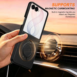 Custodia per telefono con supporto girevole a 360 gradi e chiusura magnetica a libro., For Galaxy Z Flip8 5G