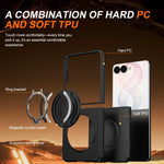 Custodia per telefono con supporto girevole a 360 gradi e chiusura magnetica a libro., For Galaxy Z Flip8 5G