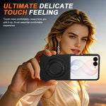Custodia per telefono con supporto girevole a 360 gradi e chiusura magnetica a libro., For Galaxy Z Flip8 5G