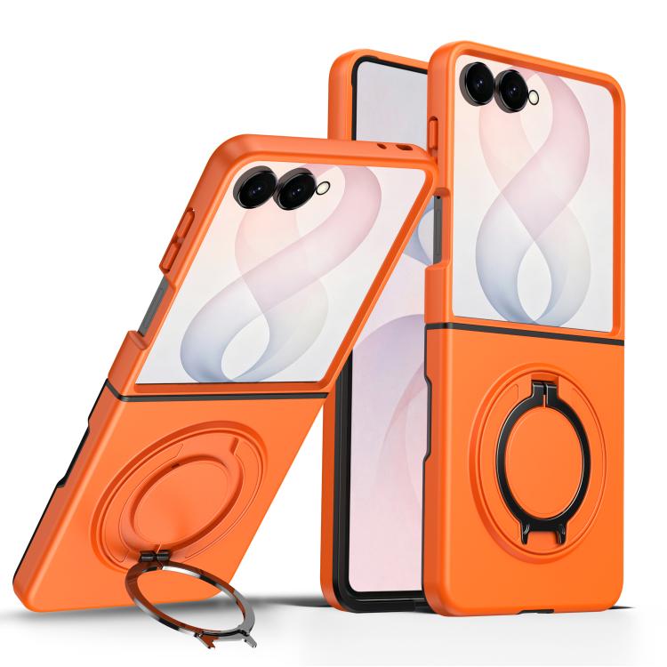 Custodia per telefono con supporto girevole a 360 gradi e chiusura magnetica a libro., For Galaxy Z Flip8 5G
