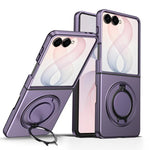 Custodia per telefono con supporto girevole a 360 gradi e chiusura magnetica a libro., For Galaxy Z Flip8 5G