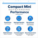 Mini PC industriale Intel Celeron J6412 con quattro porte di rete., without memory, 8GB + 128GB, 8GB + 256GB