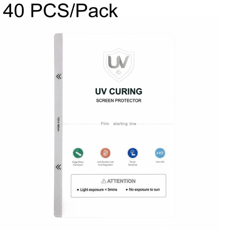 Pellicola siliconica opaca curva a copertura totale ZWX, polimerizzata UV, per macchine da taglio., 20 PCS/Pack, 40 PCS/Pack