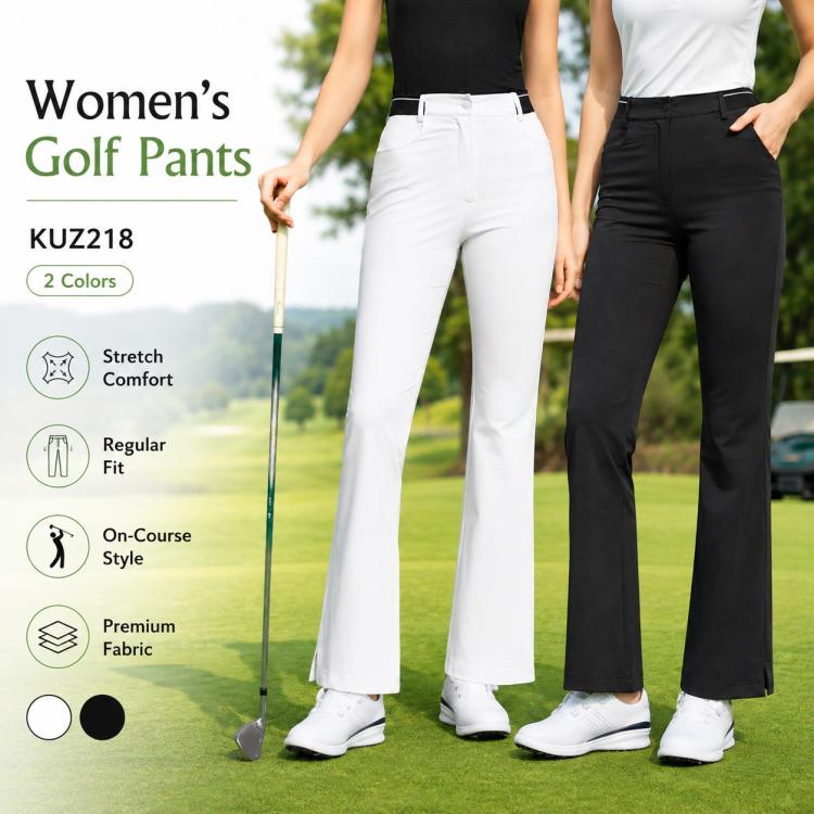 Pantaloni da golf elasticizzati e traspiranti da donna PGM KUZ218, XS, S, M, L, XL, XXL