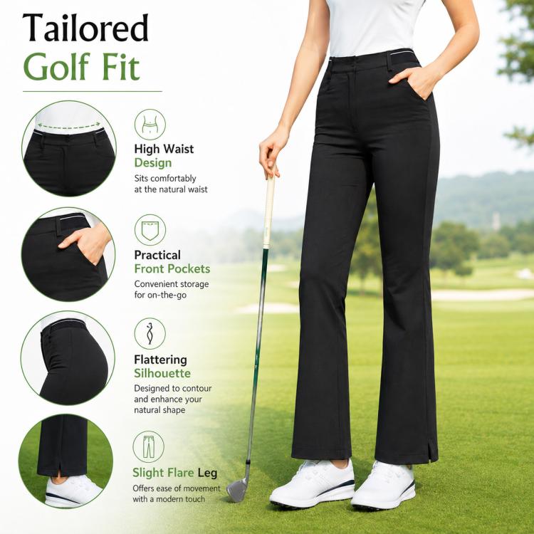 Pantaloni da golf elasticizzati e traspiranti da donna PGM KUZ218, XS, S, M, L, XL, XXL
