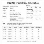 Pantaloni da golf elasticizzati e traspiranti da donna PGM KUZ218, XS, S, M, L, XL, XXL