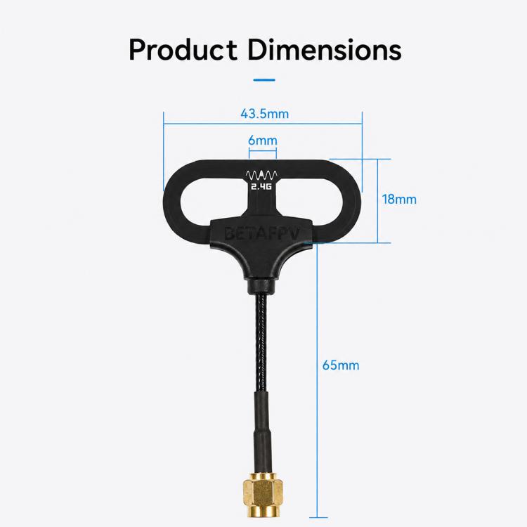Antenna omnidirezionale ad alto guadagno BETAFPV Loop per moduli RF di droni FPV