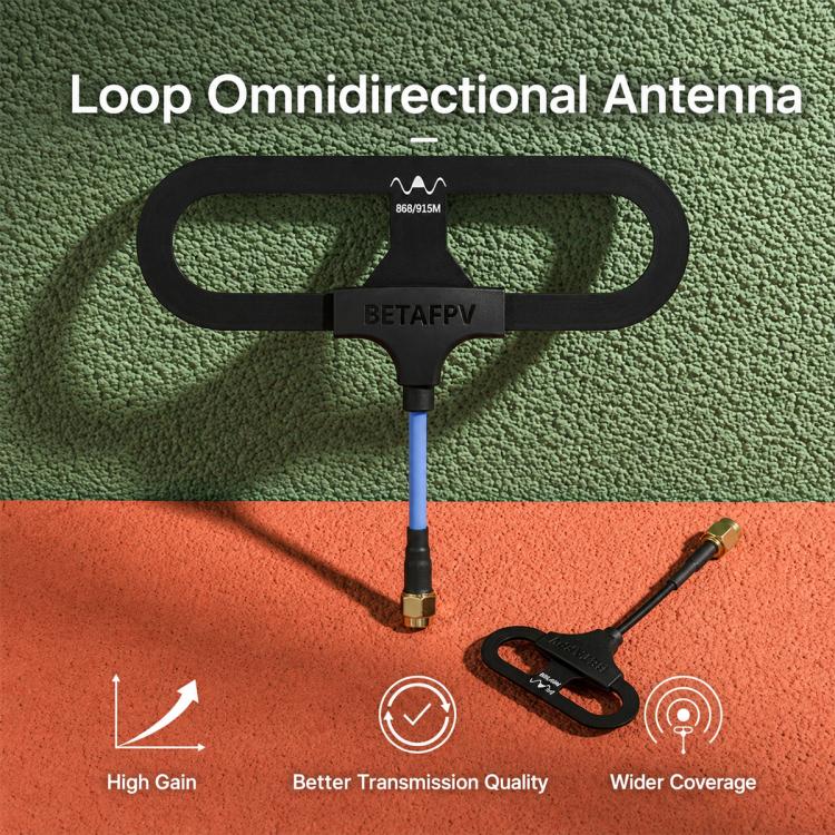 Antenna omnidirezionale ad alto guadagno BETAFPV Loop per moduli RF di droni FPV
