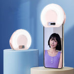 Mini luce di riempimento per selfie ricaricabile D7 con clip