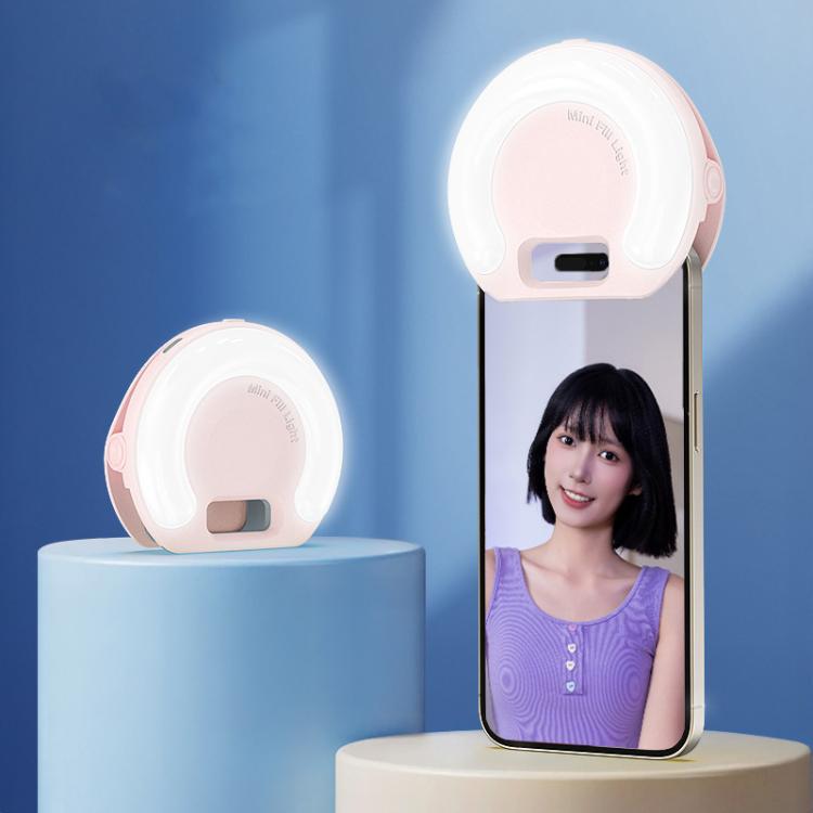 Mini luce di riempimento per selfie ricaricabile D7 con clip