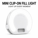 Mini luce di riempimento per selfie ricaricabile D7 con clip