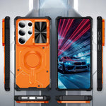 Custodia per telefono Mecha con scorrimento magnetico e protezione per la fotocamera., For Galaxy S26 Ultra 5G, For Galaxy S25 Ultra 5G, For Galaxy S24 Ultra 5G