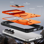 Custodia per telefono Mecha con scorrimento magnetico e protezione per la fotocamera., For Galaxy S26 Ultra 5G, For Galaxy S25 Ultra 5G, For Galaxy S24 Ultra 5G