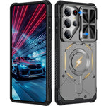 Custodia per telefono Mecha con scorrimento magnetico e protezione per la fotocamera., For Galaxy S26 Ultra 5G, For Galaxy S25 Ultra 5G, For Galaxy S24 Ultra 5G