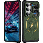 Custodia per telefono Mecha con scorrimento magnetico e protezione per la fotocamera., For Galaxy S26 Ultra 5G, For Galaxy S25 Ultra 5G, For Galaxy S24 Ultra 5G