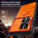 Custodia per telefono Mecha con scorrimento magnetico e protezione per la fotocamera., For Galaxy S23 Ultra 5G