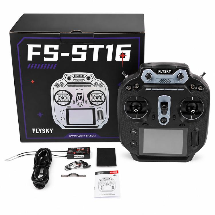 Trasmettitore radio FlySky FS-ST16 a 2,4 GHz con 16 canali e protocollo ANT, FS-ST16 Left + SR8, FS-ST16 Right + SR8, FS-ST16 Double Return + SR8