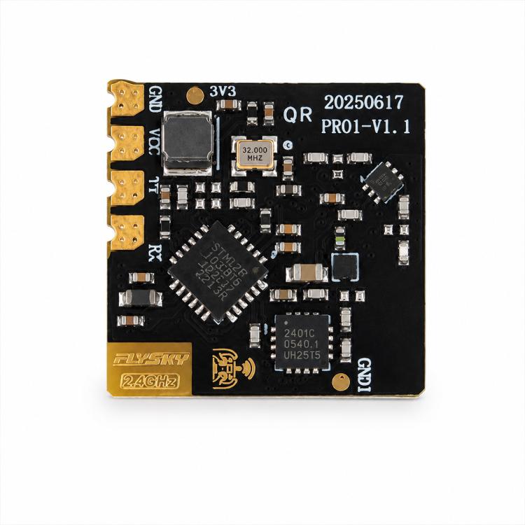 Ricevitore FlySky PR01 con doppia antenna in ceramica e tecnologia ELRS, alimentazione backhaul da 100 mW, per droni., PR01