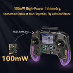 Ricevitore FlySky PR01 con doppia antenna in ceramica e tecnologia ELRS, alimentazione backhaul da 100 mW, per droni., PR01