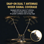Ricevitore FlySky PR02 ELRS Dual-Core Diversity con doppio TXCO di potenza backhaul da 2,4 GHz e 250 MW., PR02
