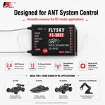 Ricevitore FlySky FS-SR12 a 12 canali 2.4G con doppia antenna per auto, barche, robot e giocattoli radiocomandati ad ala fissa, con protocollo ANT e trasmettitore FS-ST8., FS-SR12
